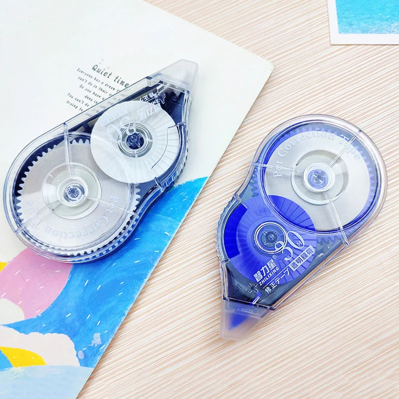 6pcs/Set School Correction Tape Roller Simple Office Supplies Stationery White Sticker Tape Student 150M Error Eraser Tape Book
