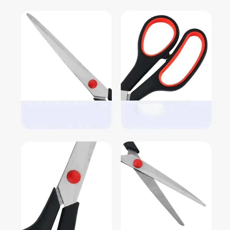 3Pcs Stainless Steel Scissors Student Stationery Scissor Household Multi Functional Office Tailor Scissors Hand Cutting New
