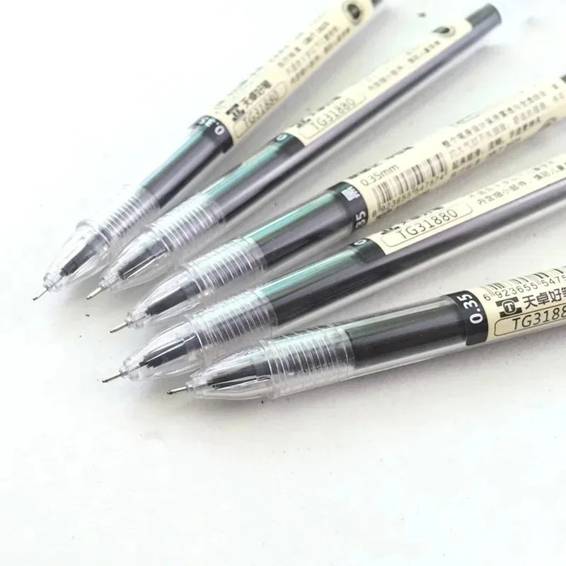 54Pcs/Set Japan Fine Point Pen 0.35mm Black Blue Red Ink Gel Pen Ballpoint Pen School Office Student Writing Stationery Supply