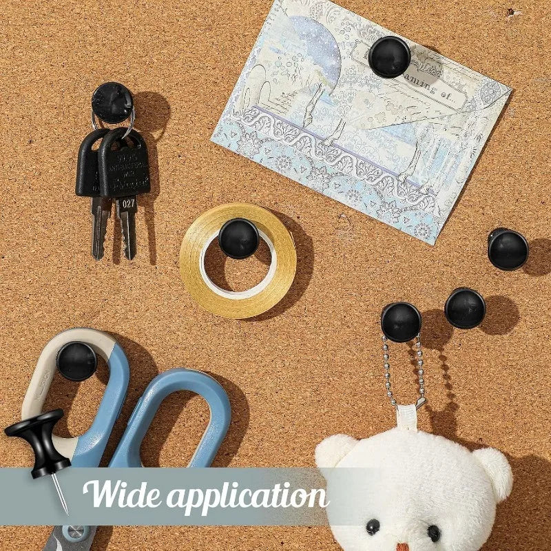 100Pcs/Bag Push Pins Photo Postcard Decoration Transparent Tacks for Photo Wall Bulletin Board Home Wall Home Office School
