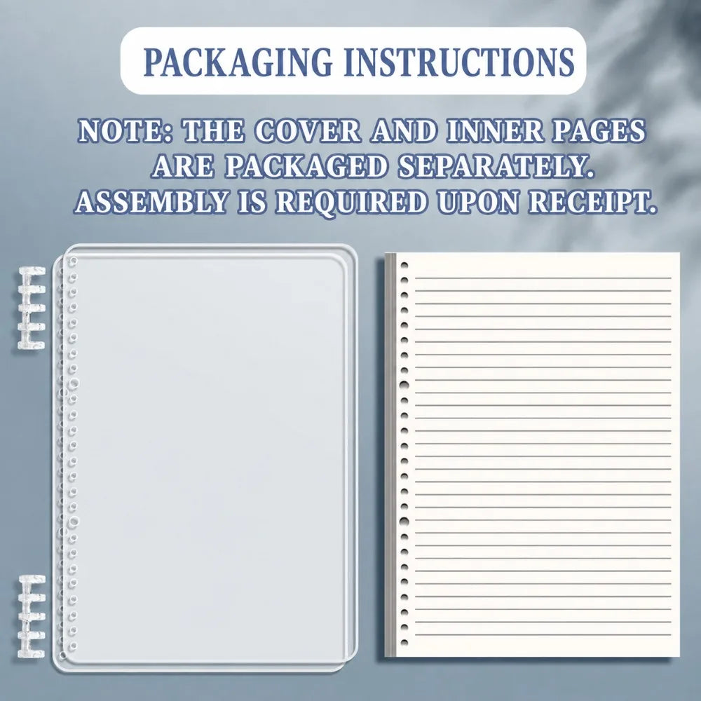 21x14.2CM A5 Notebook Detachable Notebook for Office School Learning Record Notebook Suitable for Students Officer Teacher Nurse Doctor