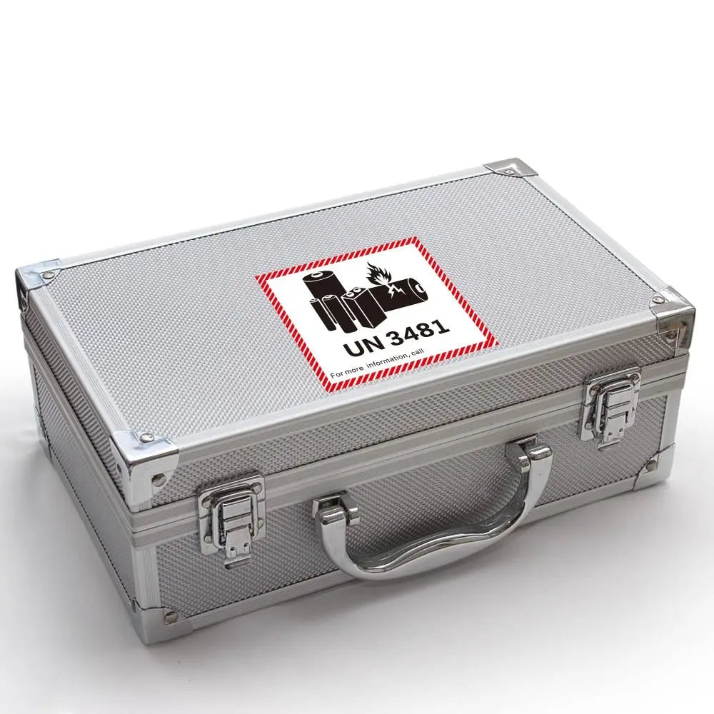 100Pcs Battery Fire Labels UN3481 Transport Lithium Battery Label with Adhesive 4.7 "x 4.3" Transport Warning Label Multipurpose