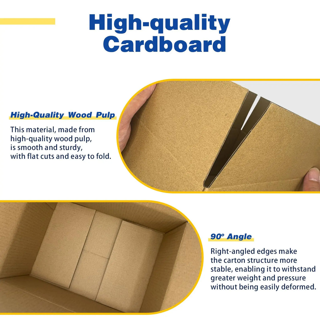 8x6x4 Shipping Boxes Set of 100, Cardboard Boxes for Small Business, Corrugated Mailing Box Bulk for Packaging
