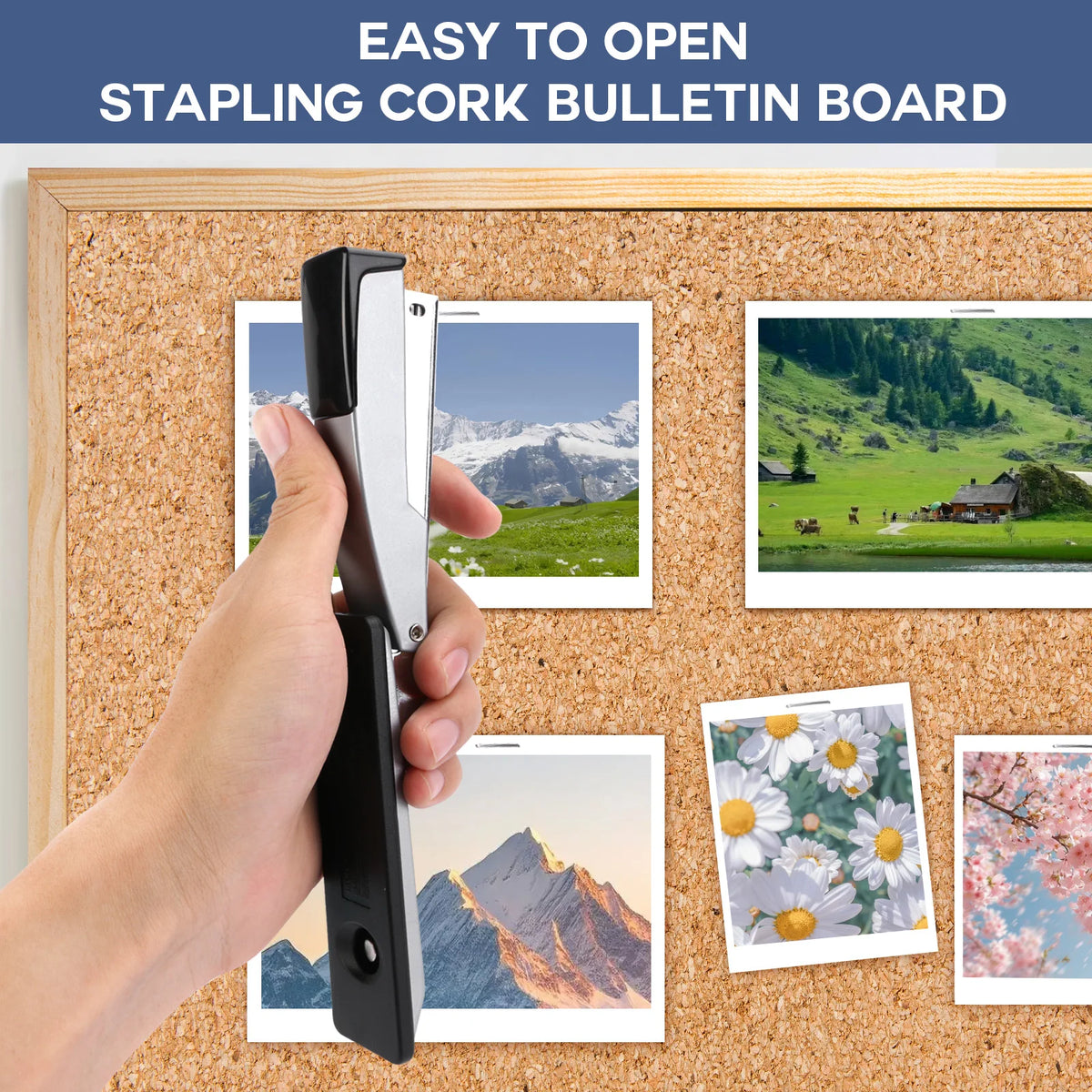 EAGLE Metal Stapler 20 Sheet Capacity Includes 1000 Staples for Temporary/Permanent Binding, Anti-Jam with Non-Skid Base