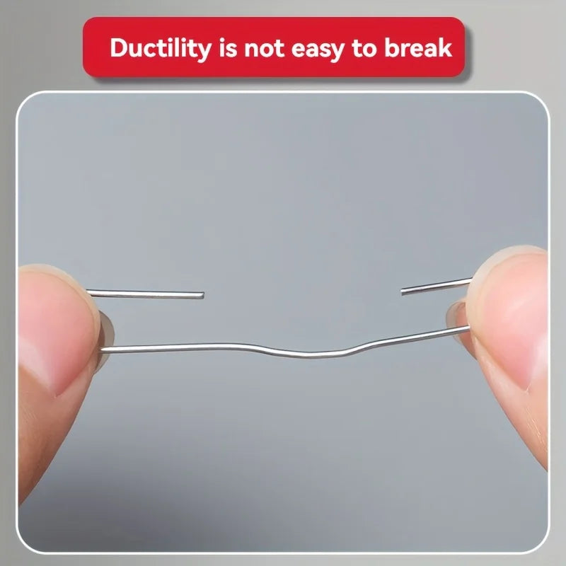 1000pcs Barrel Pack Stainless Steel Paper Clips - Heavy-Duty Thickened Anti-Rust Metal Fasteners for Office, School And Home Use
