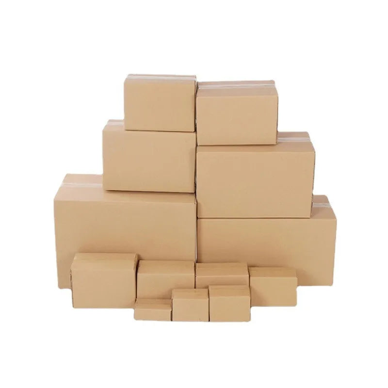 10pcs Shipping Boxes 3 Corrugated Paper Box, Kraft Paper Shipping Boxes-for Shipping Pack