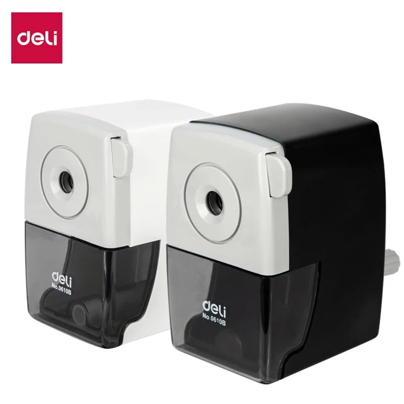 Deli Rotary Pencil Sharpener for Office And School Stationery Pencil Cutter Table Sharpeners