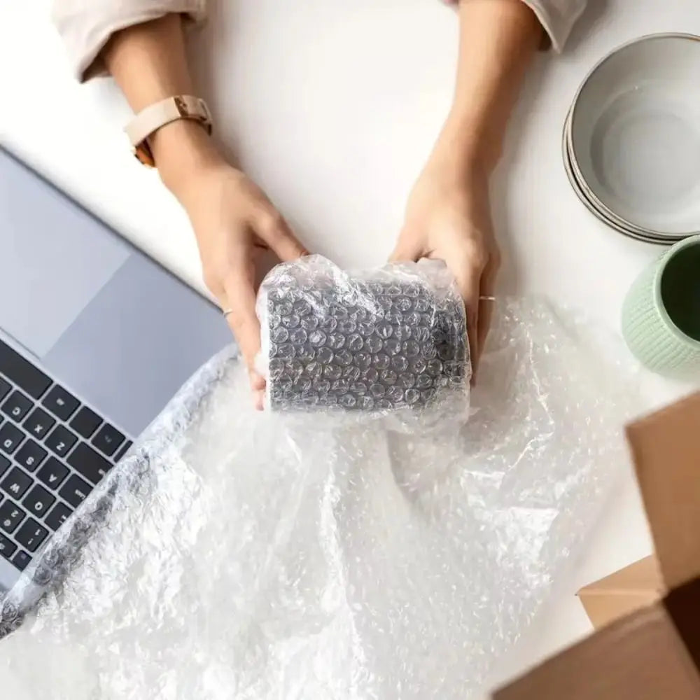 Shockproof Foam Packaging Vibration Protection Double Layer Packaging Bubble Film Padding Bubble Cushioning Wrap Office Use