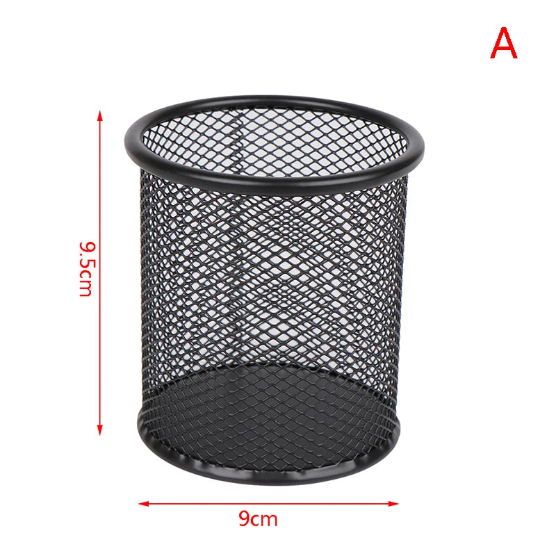 【SA】Desk Stationery Organizer Creative Metal Pen Holder Pencil File Storage Rack Storage Box Office Accessories Desktop Ornament