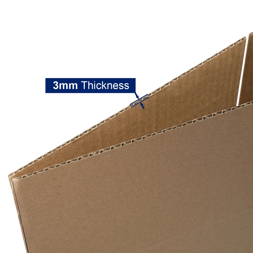 Moving Boxes Medium 12'L X 10'W X 8'H, 50-Pack | Corrugated Cardboard Box for Packing, Shipping and Storage 3mm Thick