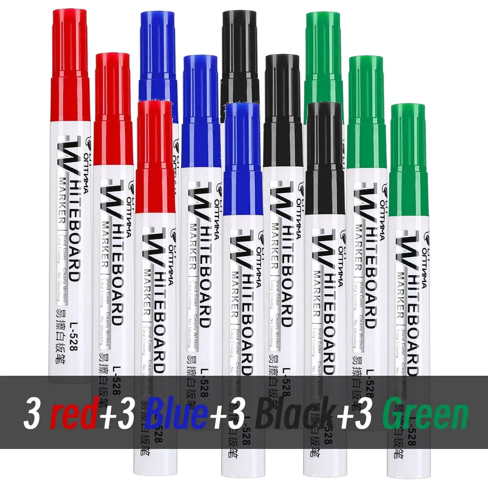 1/20pcs Erasable Whiteboard Marker Pen Blackboard Marker Teaching Chalk for Glass Ceramics Office School Art Marker Stationery