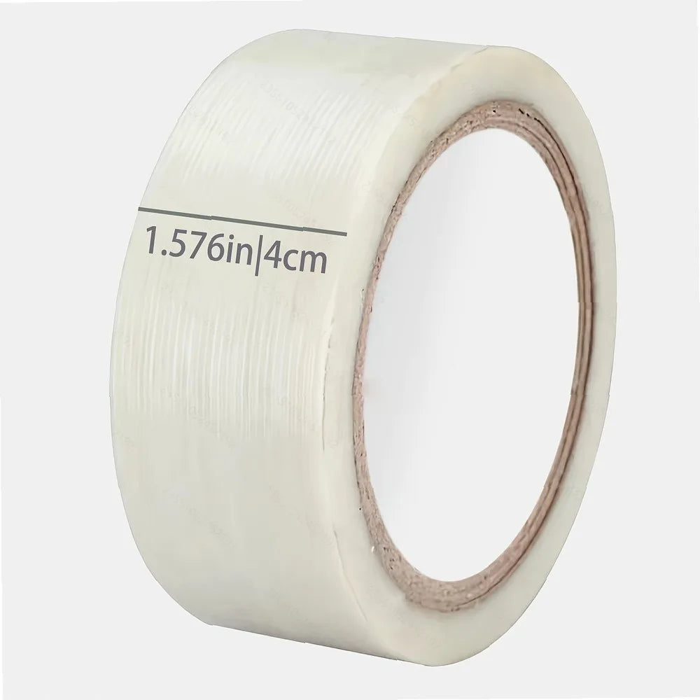 Fiberglass Reinforced Packaging Tape | 30/40/50mm Wide Transparent Heavy Duty Strapping Tape for Shipping Boxes, Home