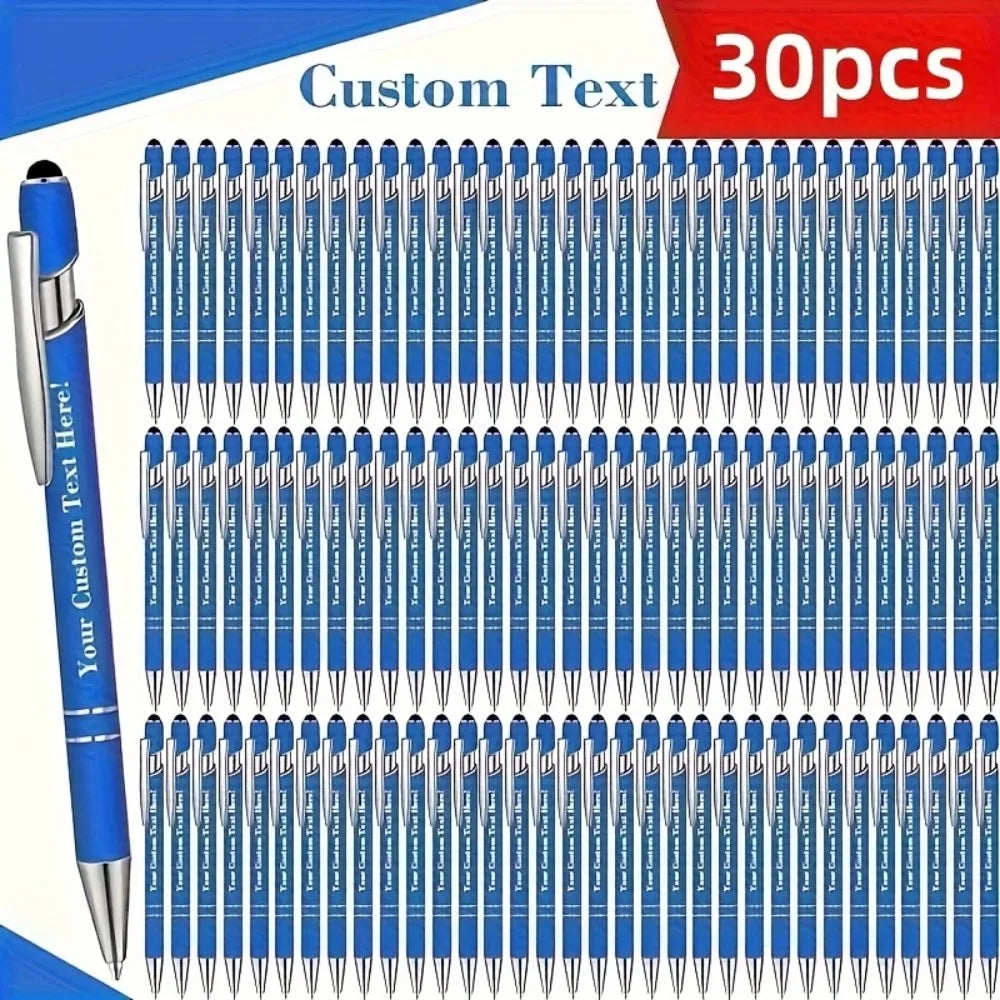 30 Customized Ballpoint Pens in Sets Featuring Engraved Logos on Metal Pens Perfect for Graduation Season Various Holiday Gifts
