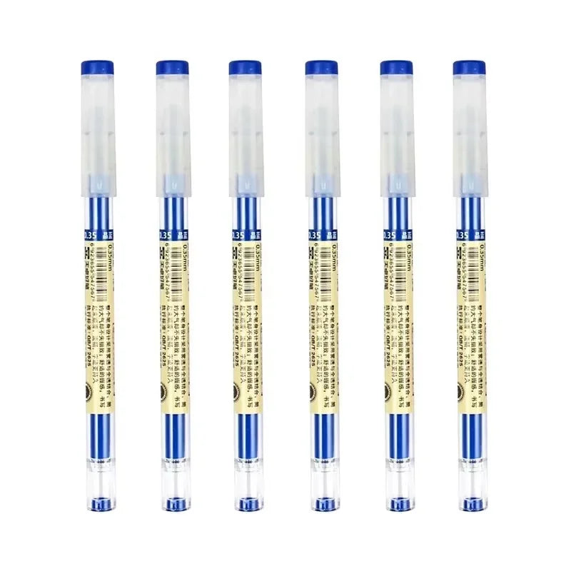 54Pcs/Set Japan Fine Point Pen 0.35mm Black Blue Red Ink Gel Pen Ballpoint Pen School Office Student Writing Stationery Supply