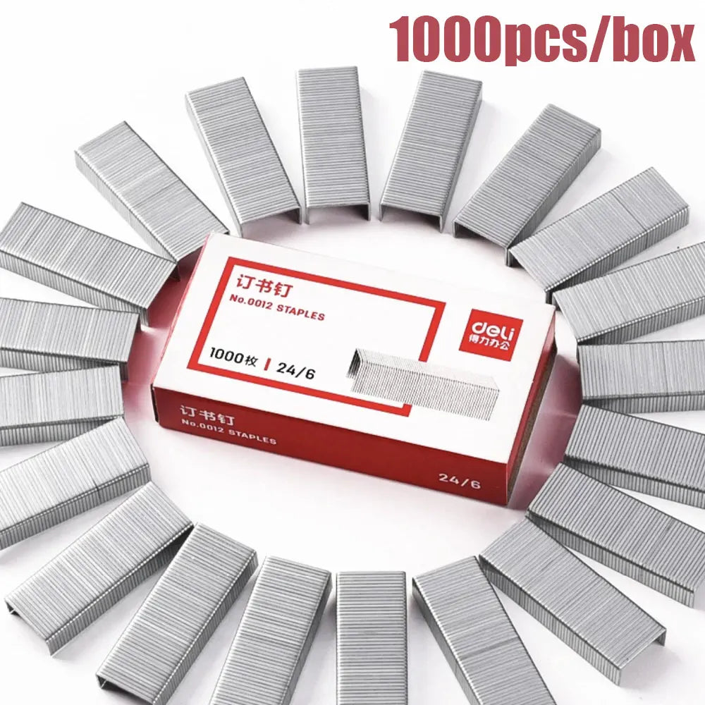 10 Boxes of 24/6 Universal 12-Gauge Staples for 25 Pages of Office Paper Stainless Steel Staples