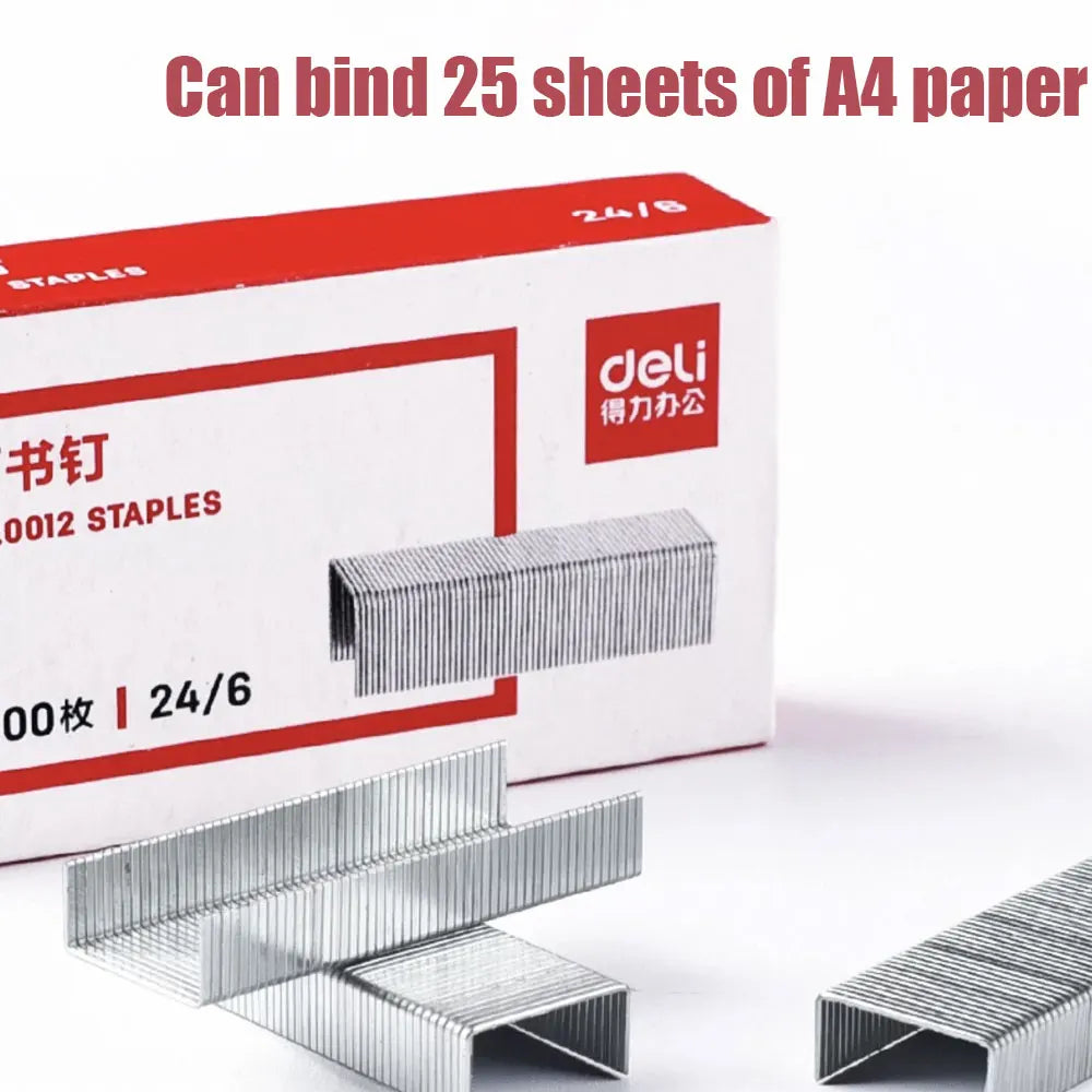 10 Boxes of 24/6 Universal 12-Gauge Staples for 25 Pages of Office Paper Stainless Steel Staples