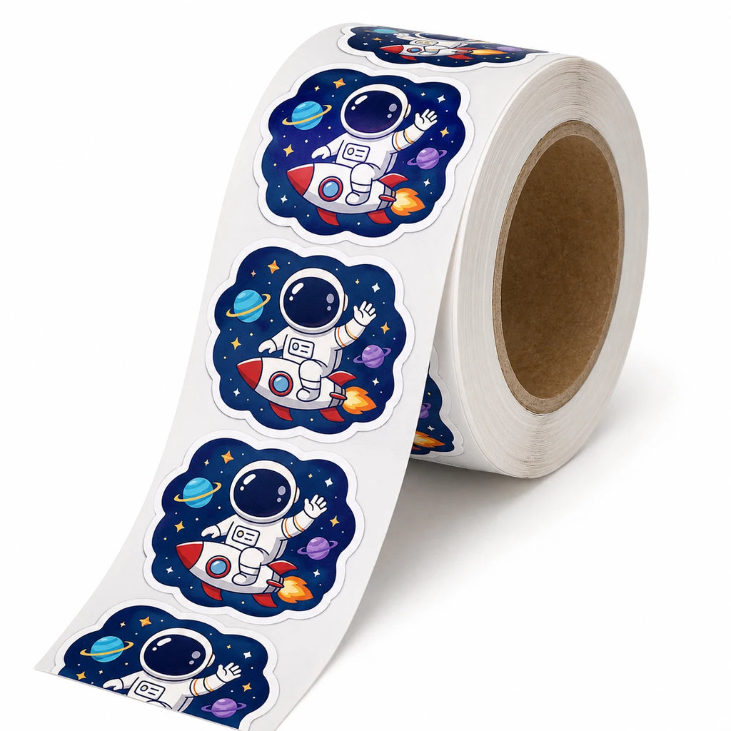 Custom Self-Adhesive Vinyl Stickers Roll Labels Waterproof Logo Sticker Printing for Business Customization