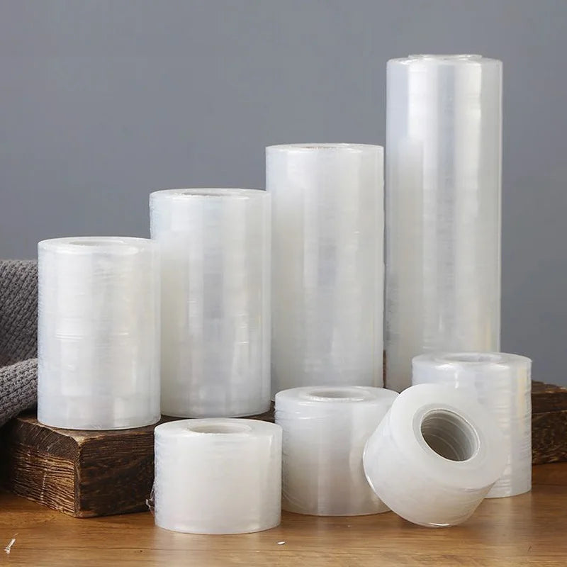 200 Meters Small Roll PE Stretch Film Sealing Film Protective Film Industrial Packaging Bottle Sealing Grafting