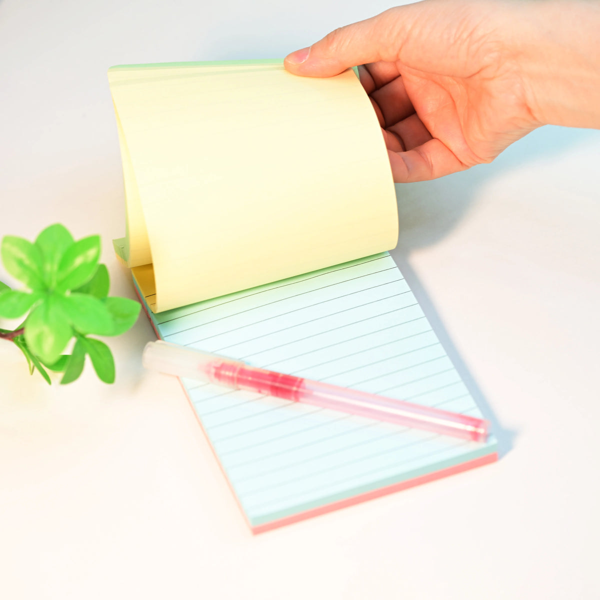4 Color Lined Sticky Notes 100/200 Sheets, Ruled Self Stick Memo Pad , Cute Note Paper For Office School Study Journal Planner R