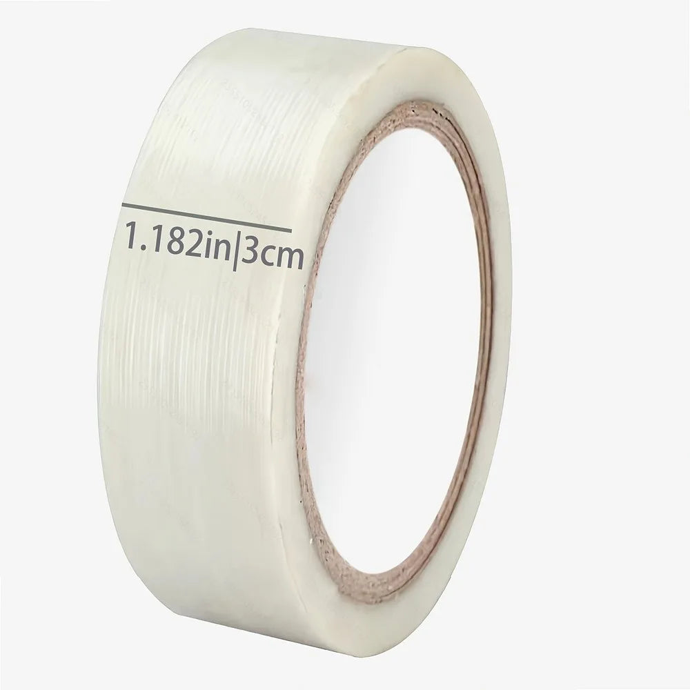 Fiberglass Reinforced Packaging Tape | 30/40/50mm Wide Transparent Heavy Duty Strapping Tape for Shipping Boxes, Home