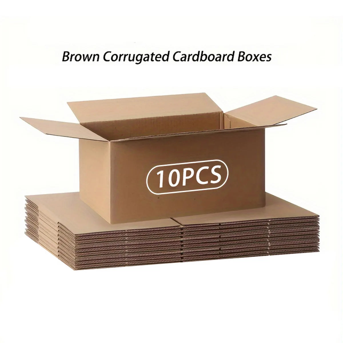 Mailing Shipping Boxes, 7.87x4.13x5.31inches, Single Wall, 32Lb/sq inch, Brown Corrugated Cardboard Mailer Box With Lids