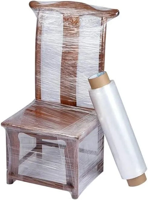 1roll Heavy-Duty Stretch Wrap Film – Extra Strong, Odor-Free, & Easy To Use for Moving & Packing