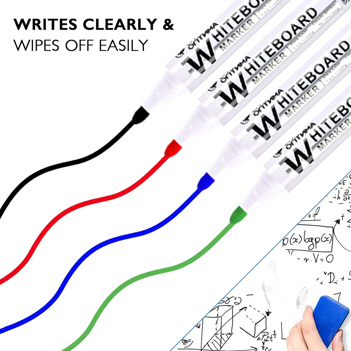 1/20pcs Erasable Whiteboard Marker Pen Blackboard Marker Teaching Chalk for Glass Ceramics Office School Art Marker Stationery