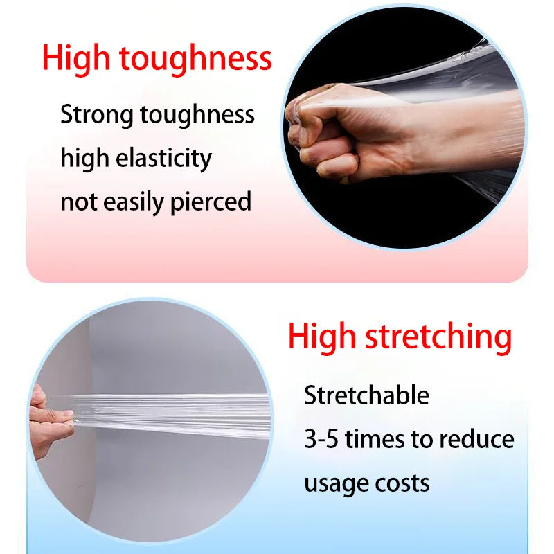 200 Meters Small Roll PE Stretch Film Sealing Film Protective Film Industrial Packaging Bottle Sealing Grafting