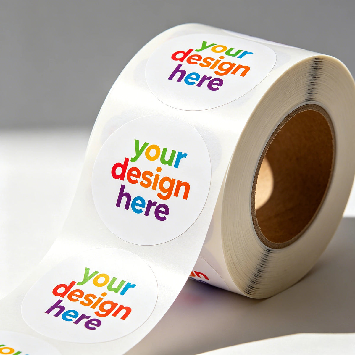 Custom Self-Adhesive Vinyl Stickers Roll Labels Waterproof Logo Sticker Printing for Business Customization