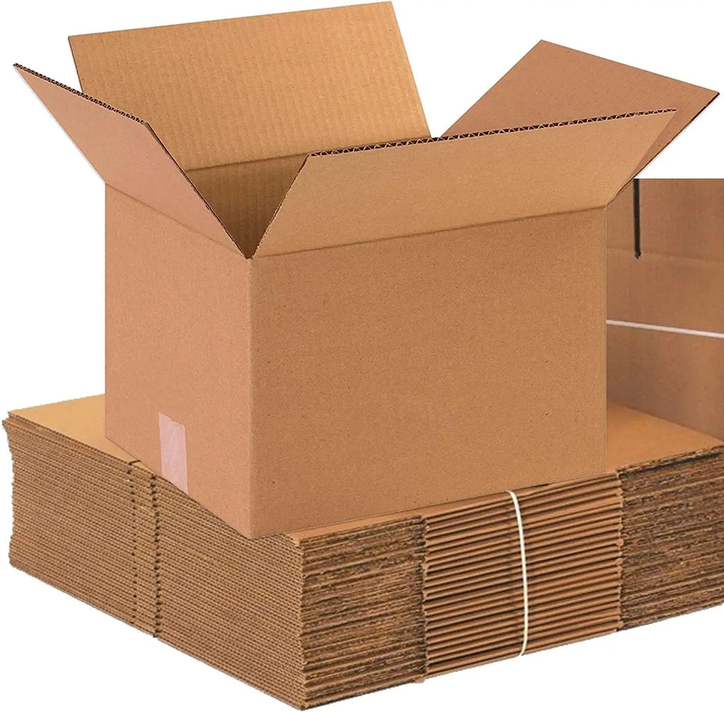 Moving Boxes Medium 12'L X 10'W X 8'H, 50-Pack | Corrugated Cardboard Box for Packing, Shipping and Storage 3mm Thick