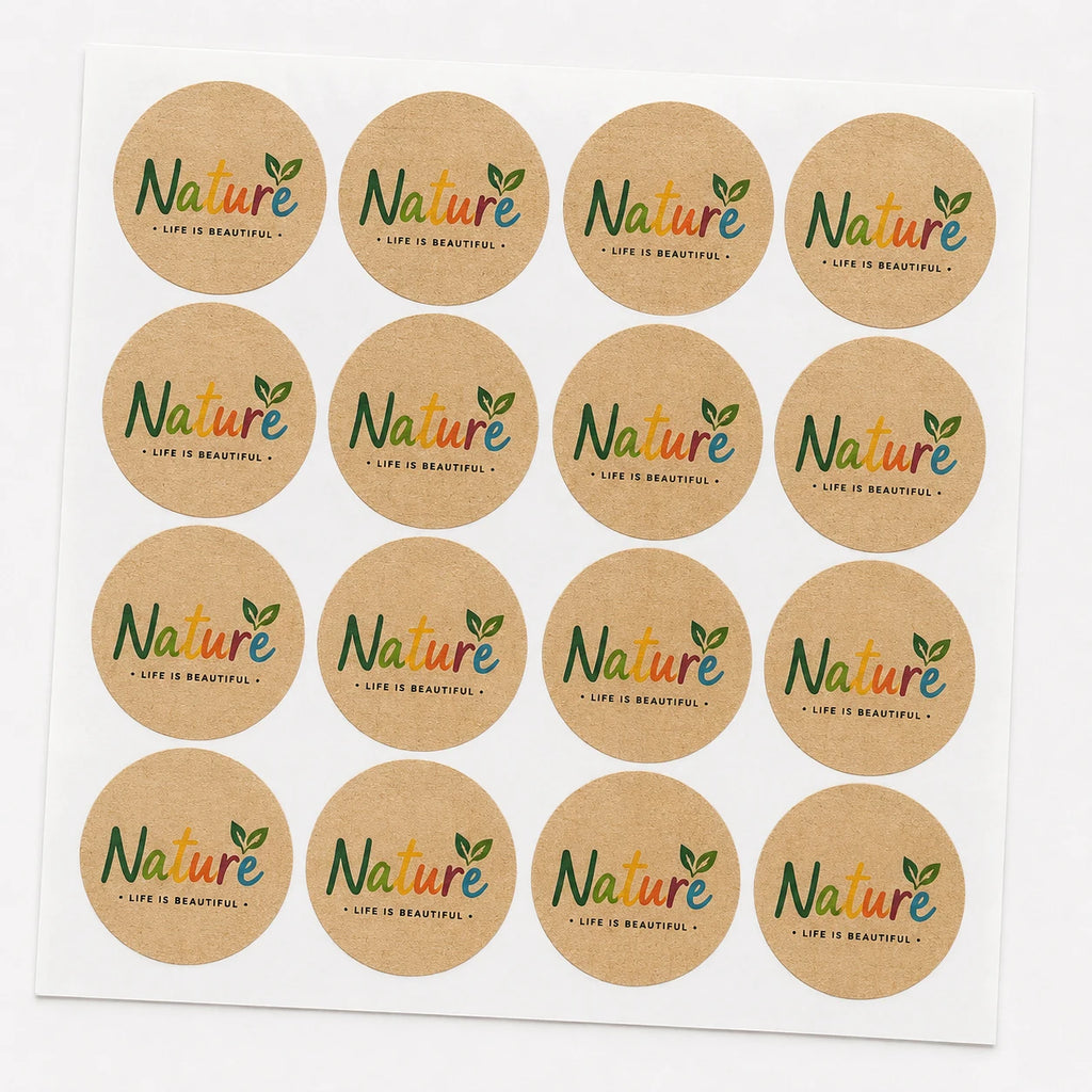 Custom Self-Adhesive Vinyl Stickers Roll Labels Waterproof Logo Sticker Printing for Business Customization