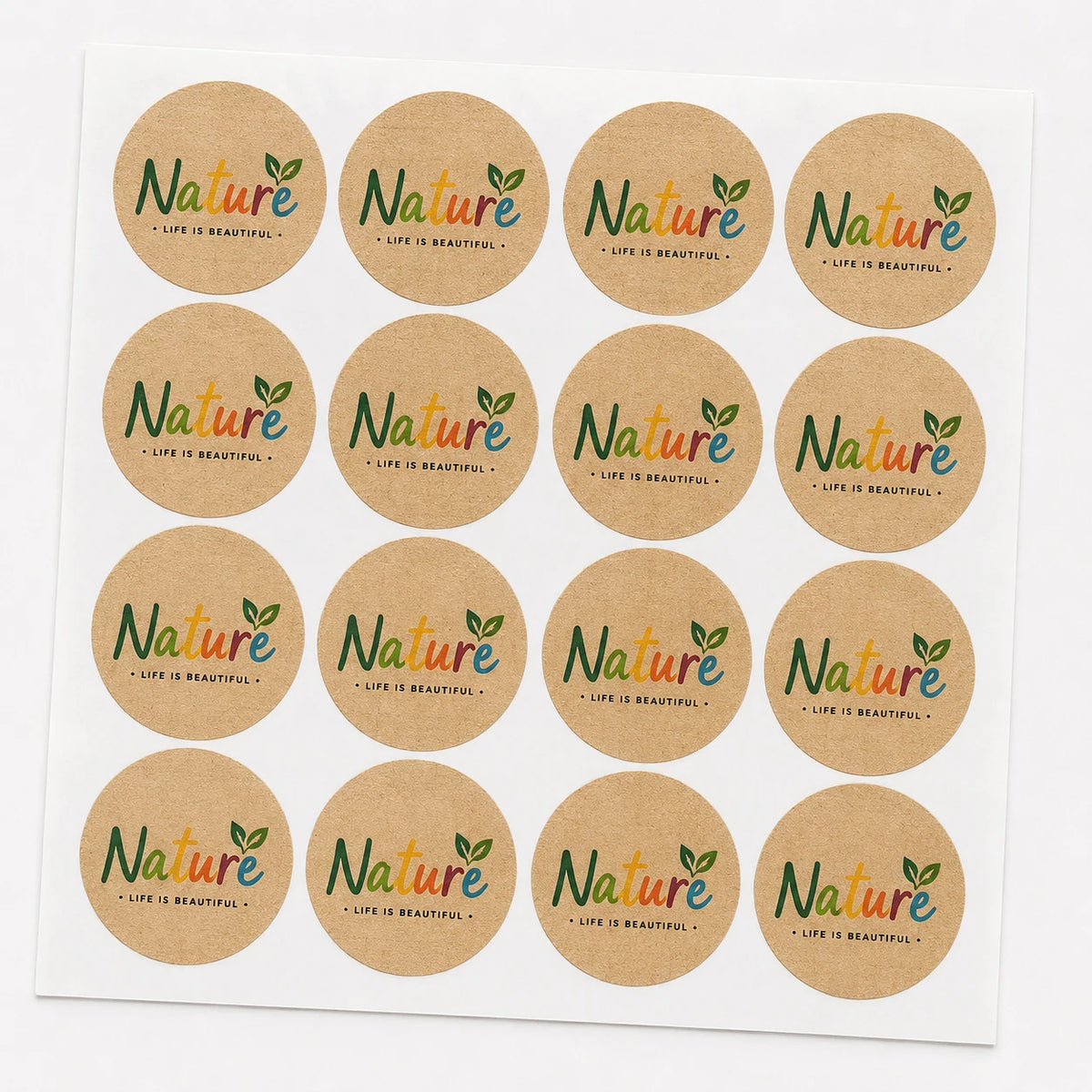 Custom Self-Adhesive Vinyl Stickers Roll Labels Waterproof Logo Sticker Printing for Business Customization