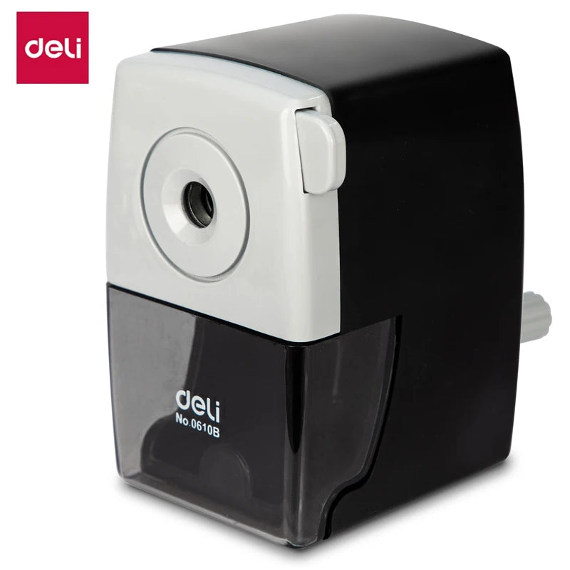 Deli Rotary Pencil Sharpener for Office And School Stationery Pencil Cutter Table Sharpeners