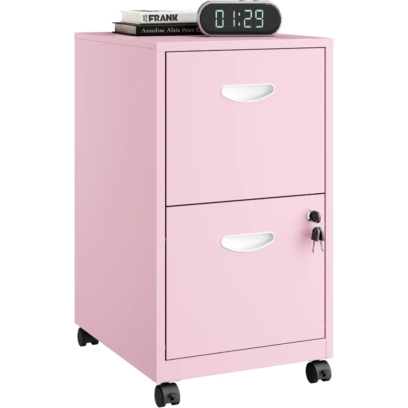 2 Drawer File Cabinet with Lock Metal Filing Cabinet for Home Office Storage Organizer