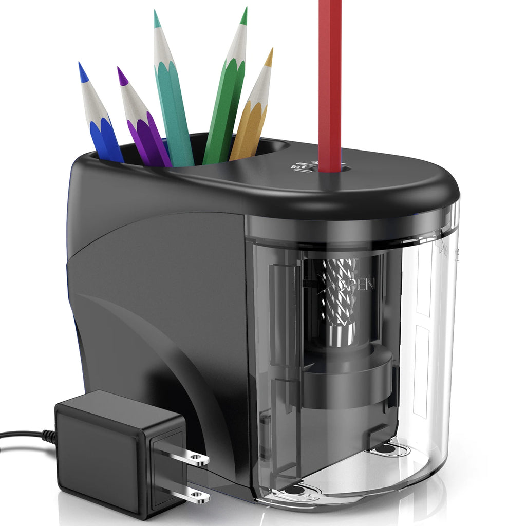 PS04 Electric Pencil Sharpener with Auto Start and Cleaning Brush Safe  Start Motor for School Classroom Office Artist Studio