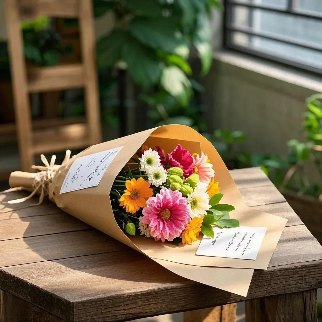 YITAPE 30cm*5M Brown Kraft Paper Roll for Gift Wrapping Moving Packing Material Bouquet Flowers DIY Crafts Painting Art