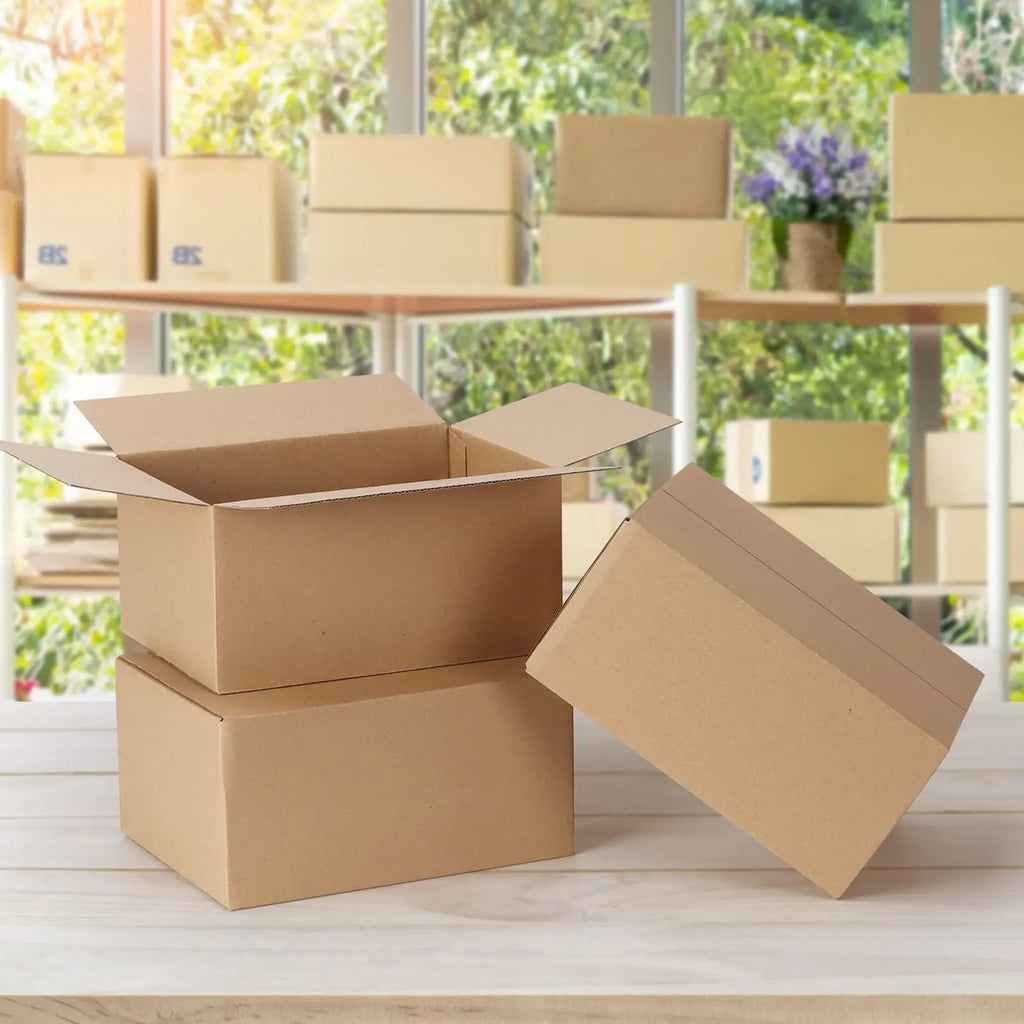 8x6x4 Shipping Boxes Set of 100, Cardboard Boxes for Small Business, Corrugated Mailing Box Bulk for Packaging