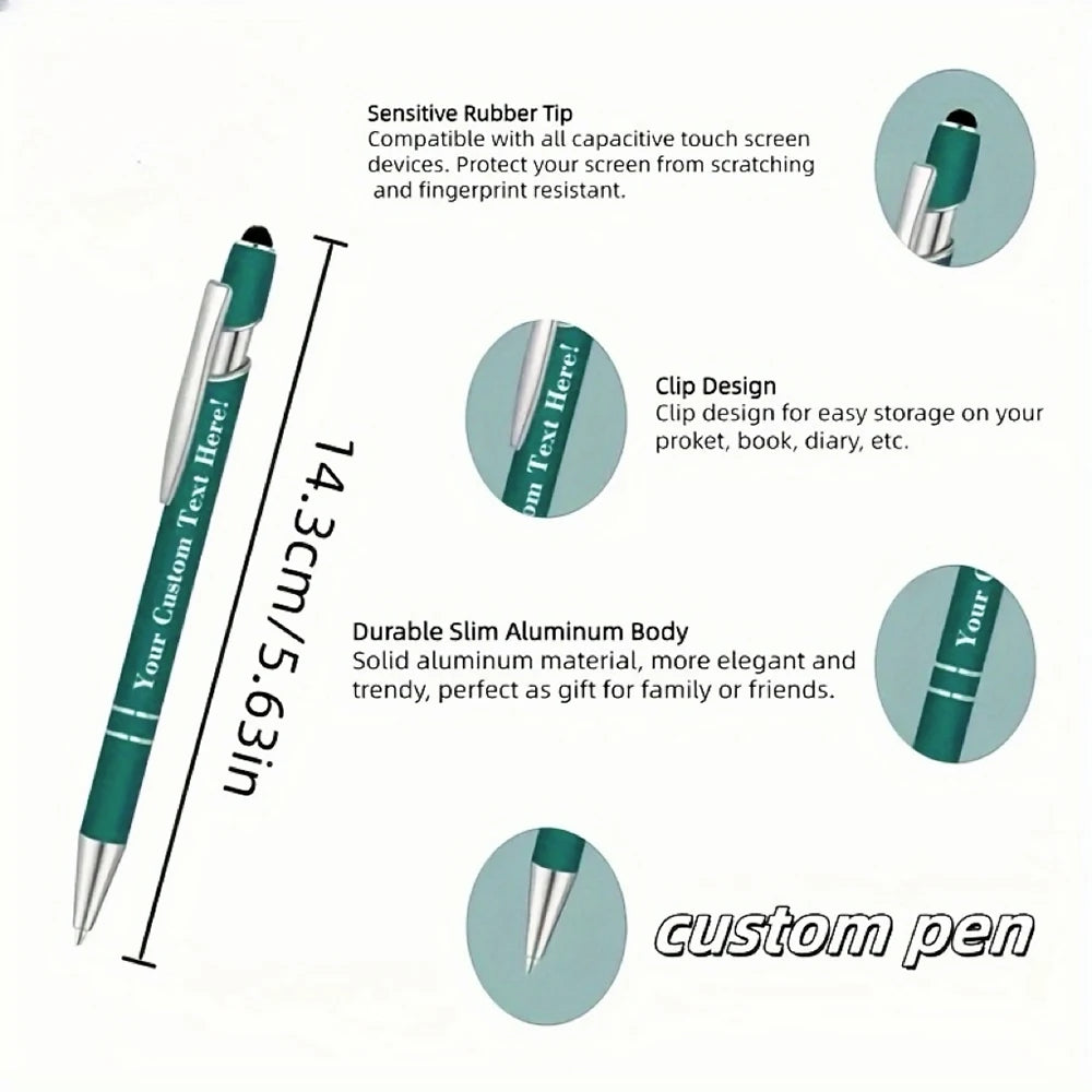 30 Customized Ballpoint Pens in Sets Featuring Engraved Logos on Metal Pens Perfect for Graduation Season Various Holiday Gifts