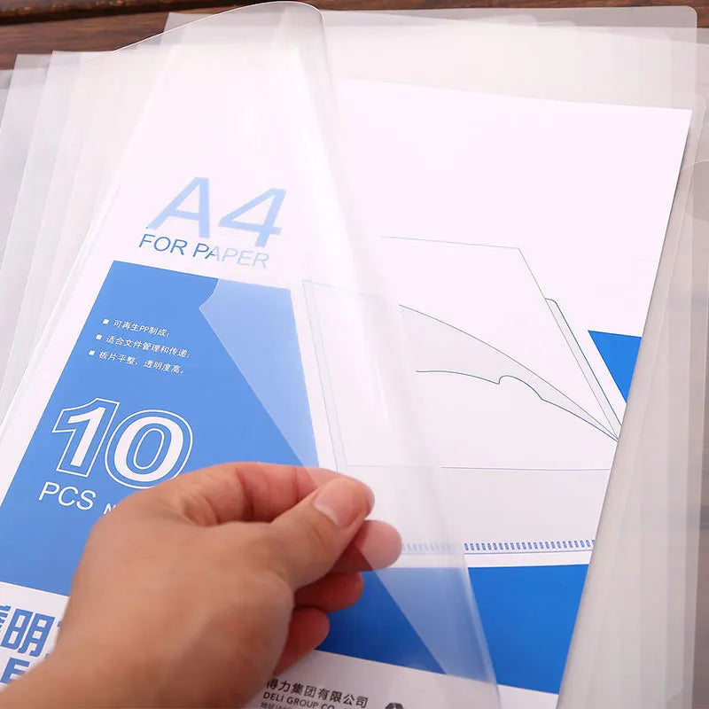 10/20/30/50 PCS A4 File Folder Desk Organizer Stationery Clear Folder for Documents Office School Supplies