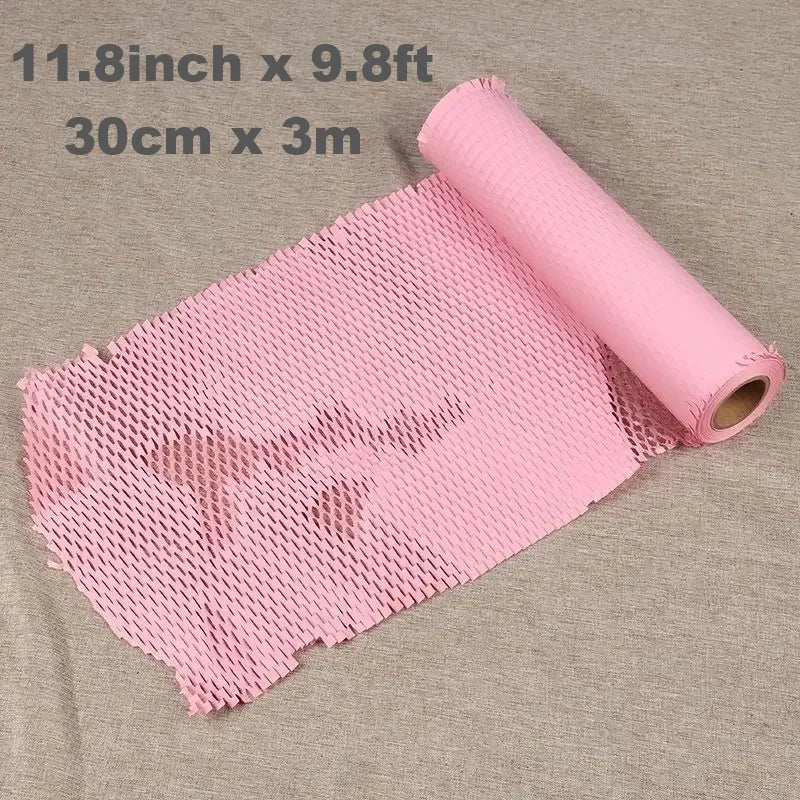 Hans， 30cmx3m honeycomb paper for Cushioning, Crash Protection, transport packaging, gift packaging Etc.