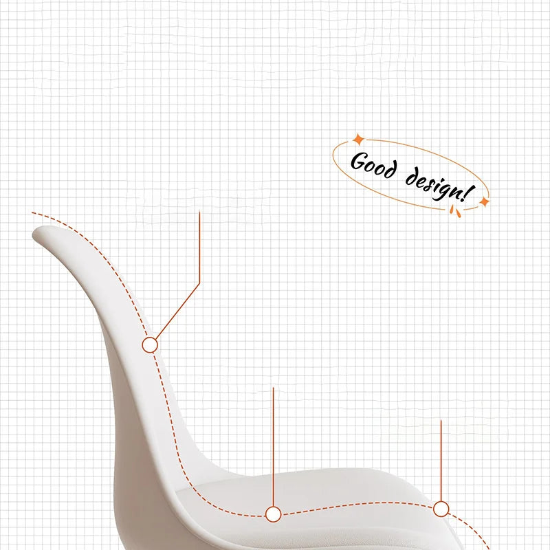 360-degree swivel office chair - Modern design adjustable office chair with comfortable seat and smooth wheels