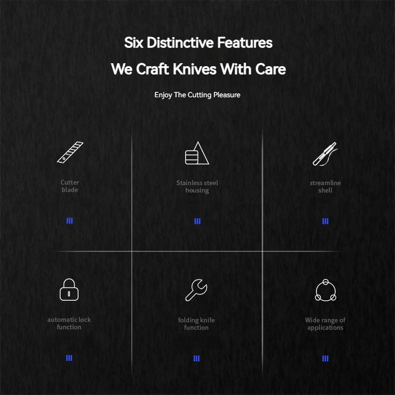 10/100Pcs Stainless Steel Utility Knife Set, Non‑Slip Box Cutter with Sharp Blades for Paper Cutting, Unboxing & Carving
