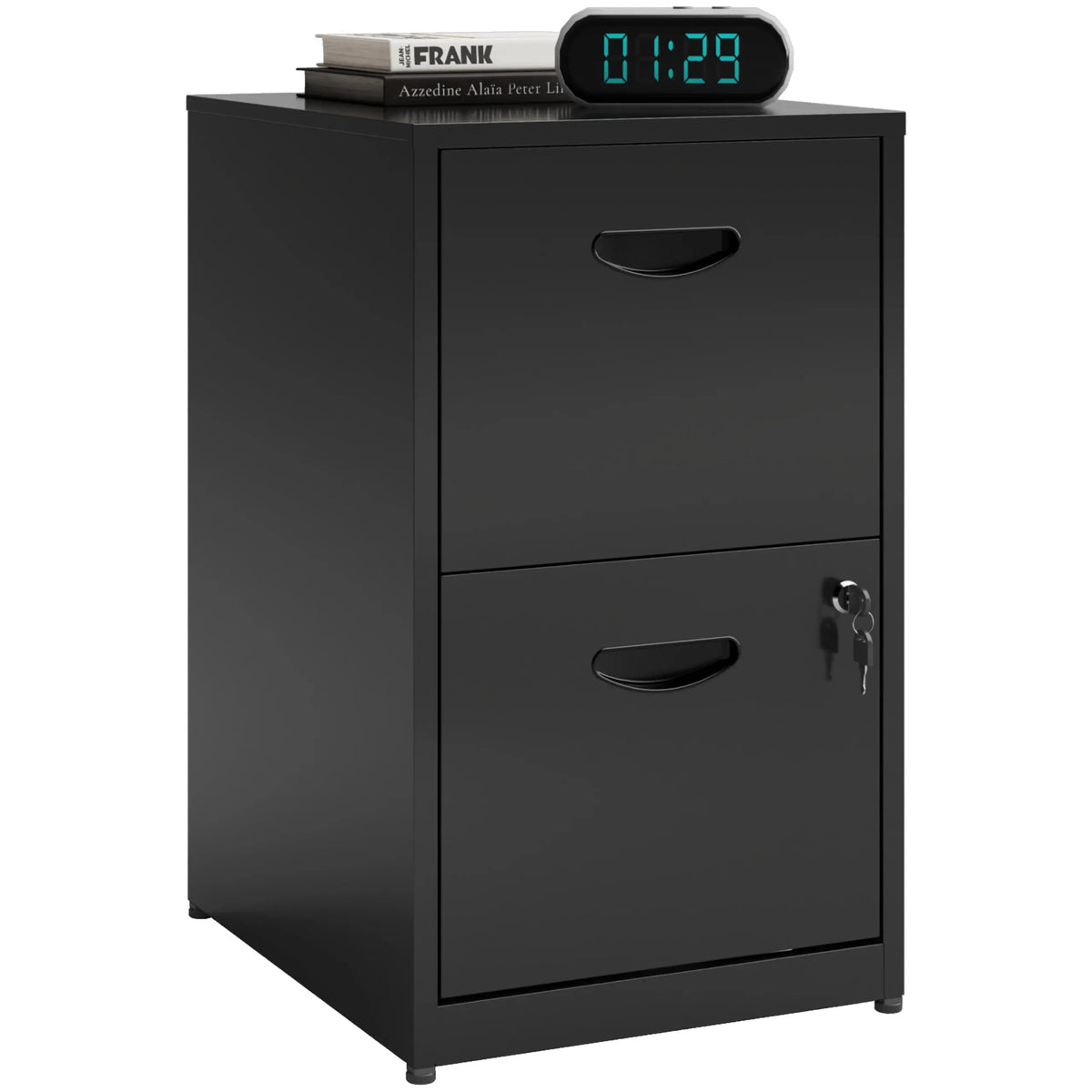 2 Drawer File Cabinet with Lock Metal Filing Cabinet for Home Office Storage Organizer