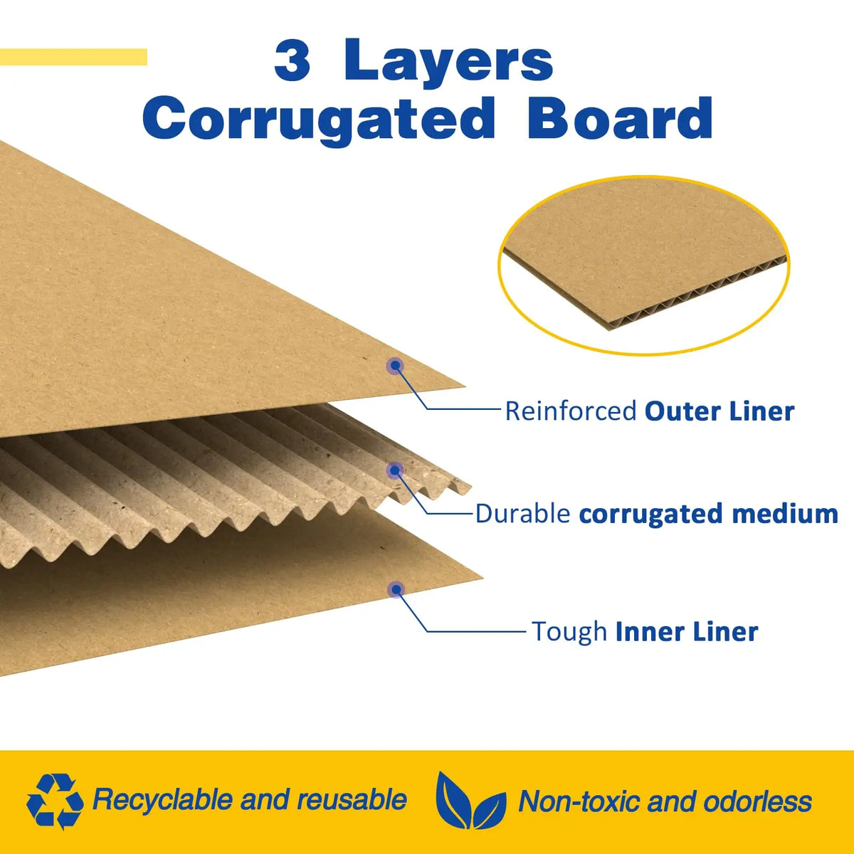 8x6x4 Shipping Boxes Set of 100, Cardboard Boxes for Small Business, Corrugated Mailing Box Bulk for Packaging