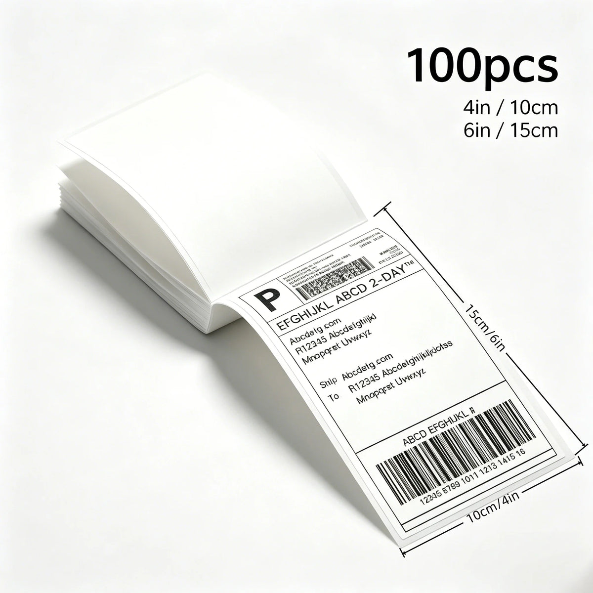 500/350 Sheets 4 inch X 6 inch Thermal Label Paper 100 X 150 mm Self-Adhesive stickers, Suitable for Thermal Shipping Labels DHL