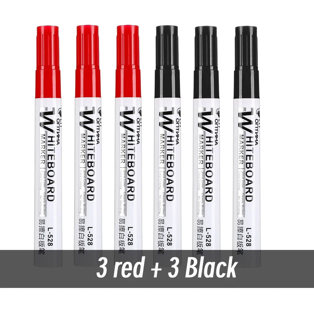 1/20pcs Erasable Whiteboard Marker Pen Blackboard Marker Teaching Chalk for Glass Ceramics Office School Art Marker Stationery