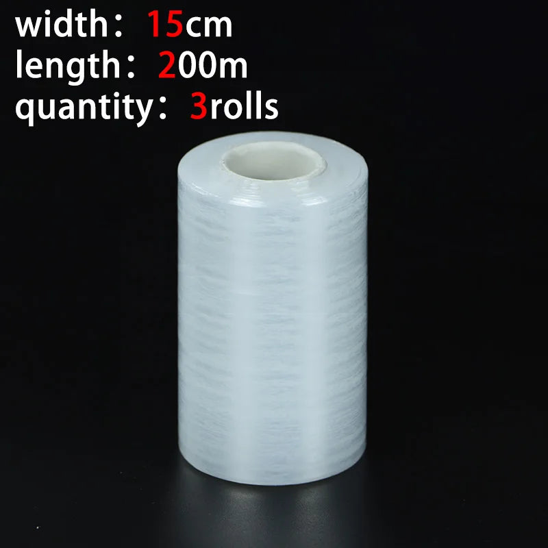 200 Meters Small Roll PE Stretch Film Sealing Film Protective Film Industrial Packaging Bottle Sealing Grafting