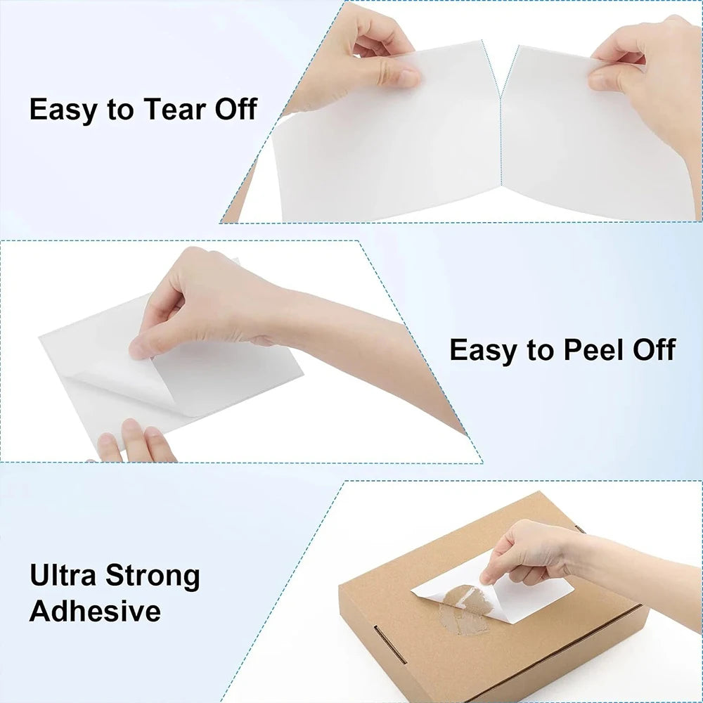 4"x6" inch Shipping Labels For Thermal Label Printer 100x150mm Adhesive Fold Thermal Label Paper For Business Express Shipping