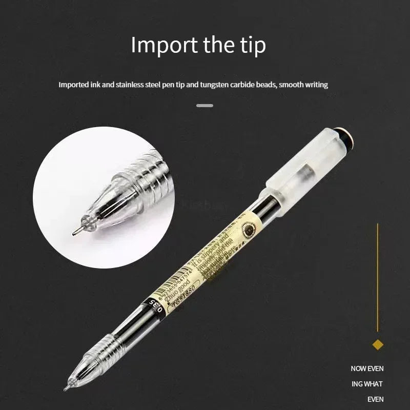 54Pcs/Set Japan Fine Point Pen 0.35mm Black Blue Red Ink Gel Pen Ballpoint Pen School Office Student Writing Stationery Supply