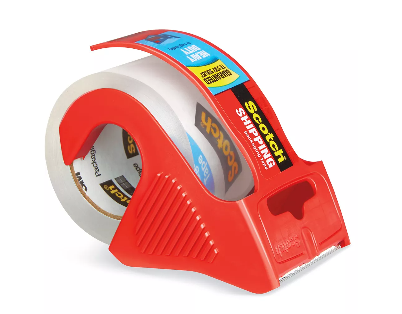 Heavy Duty Shipping Packaging Tape, 1.88" x 27.7 yd, Great for Packing, Shipping & Moving, Clear, 1 Dispensered Roll (142L)